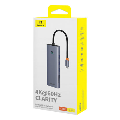 Adaptador Baseus HUB 10 en 1 UltraJoy USB-C - Gris