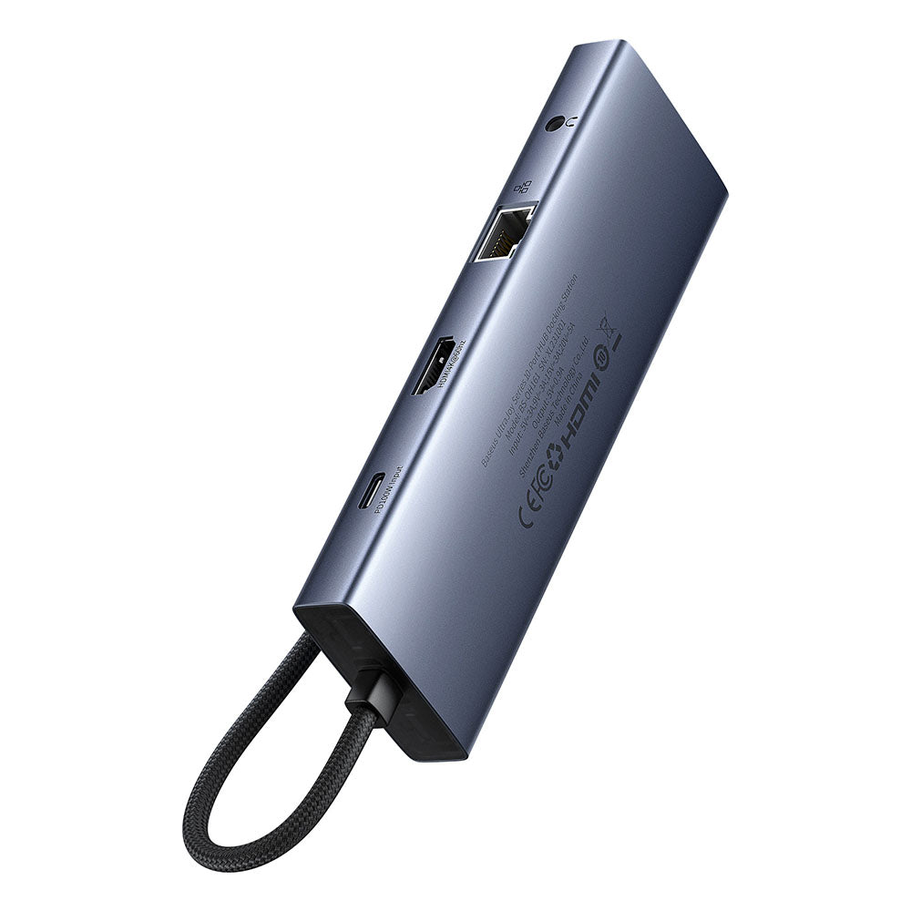 Adaptador Baseus HUB 10 en 1 UltraJoy USB-C - Gris