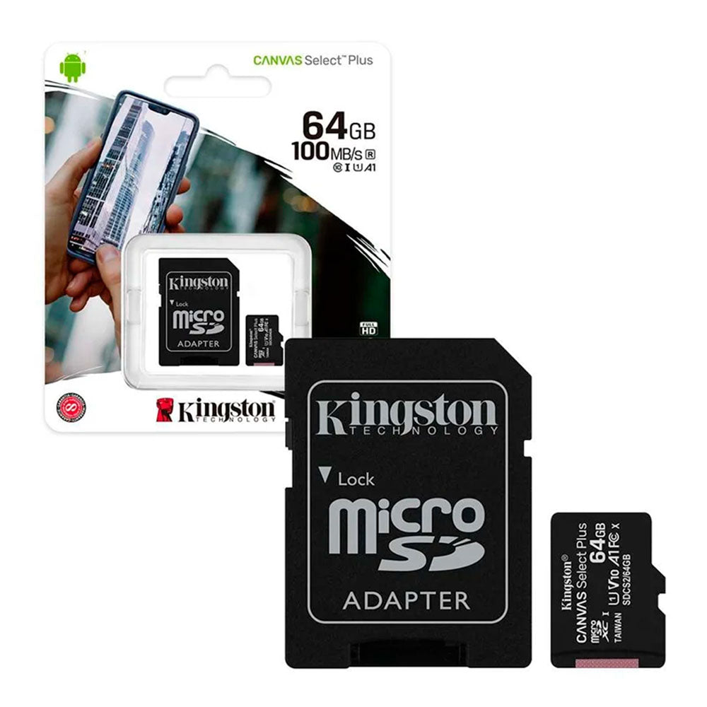 Tarjeta Kingston Canvas Select Plus microSDXC 64GB