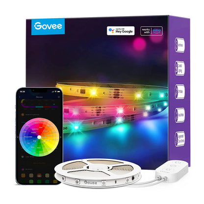 Pack Tira Led RGBIC WiFi + Bluetooth de 10 Mts Govee