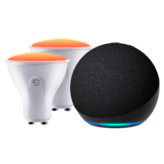 Kit Amazon Echo Dot 5 Gen + Set de 2x Ampolletas Govee WiFi Smart GU10