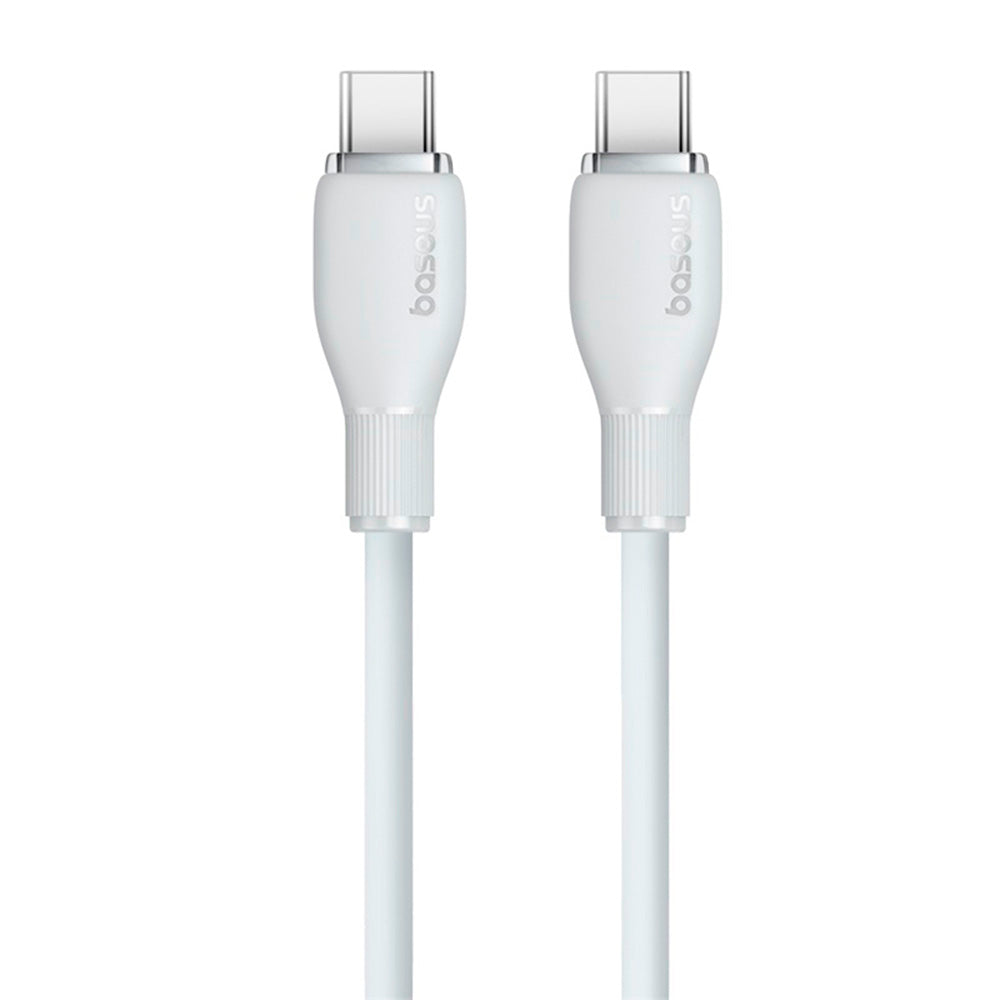 Cable de Carga Rápida Tipo-C a Tipo C 2Mts 100w Baseus Blanco