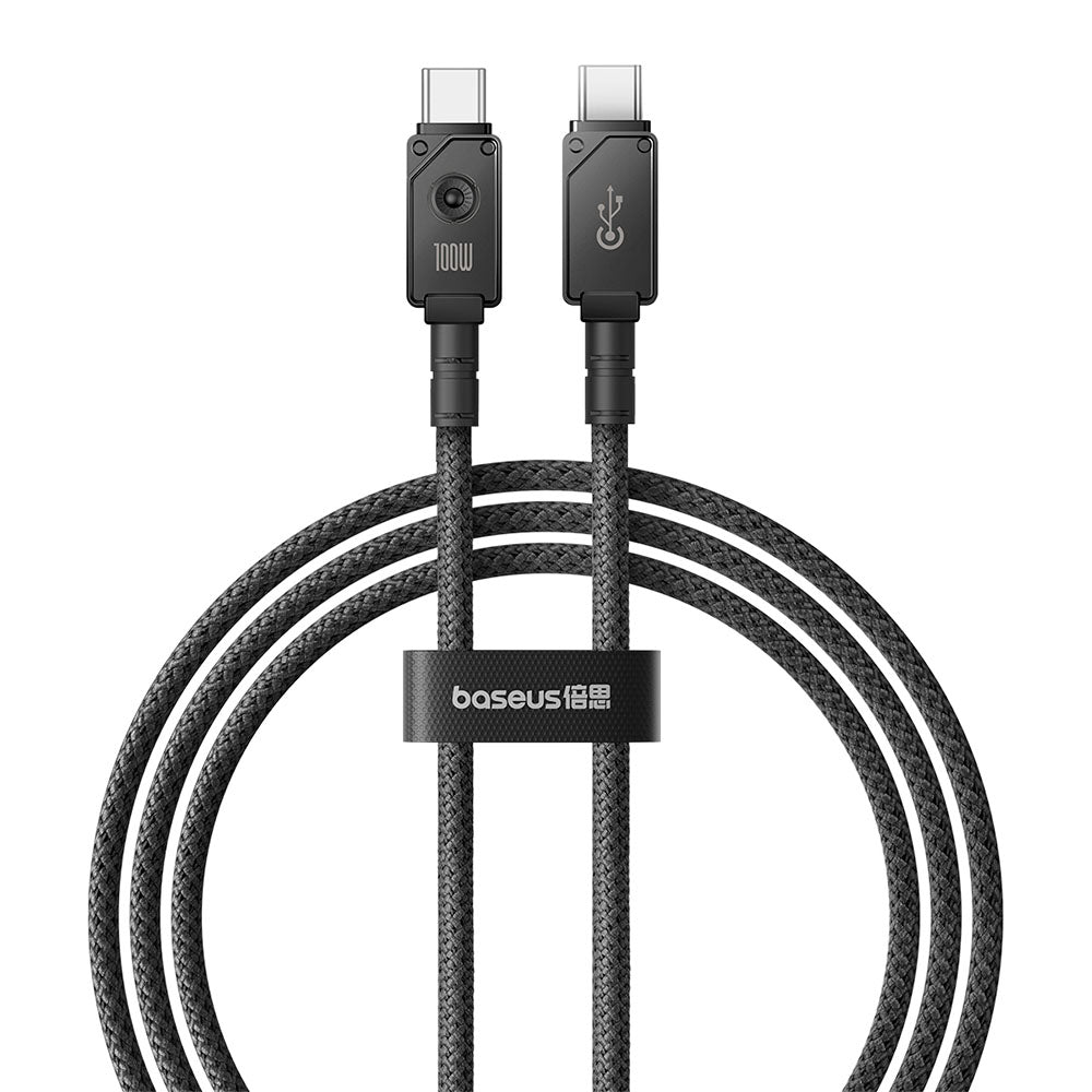 Cable de Carga Rápida Unbreakable Tipo-C a Tipo-C 1Mt Baseus Negro