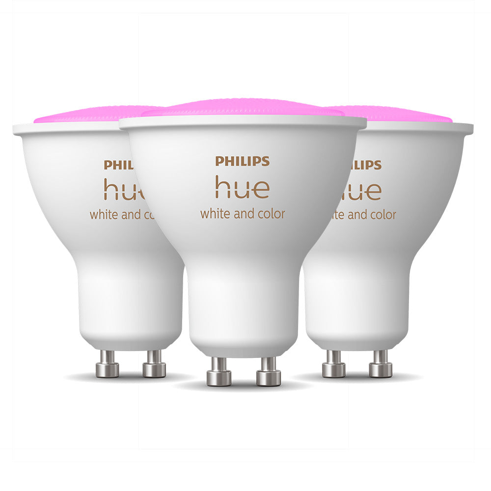 Pack Ampolleta Led Inteligente Philips Hue Gu10 4.3w 350lm Rgb