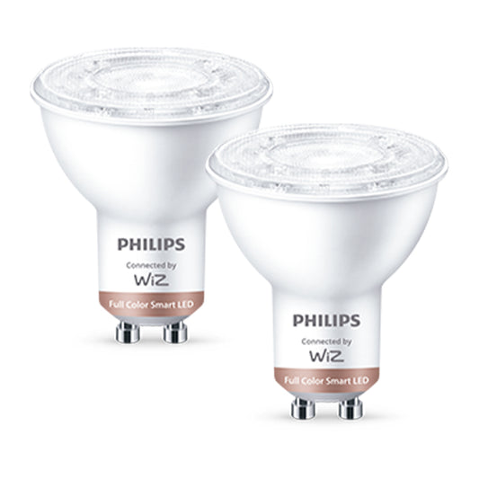 Pack Ampolleta LED Smart Gu10 Wiz Wifi Multicolores Matter