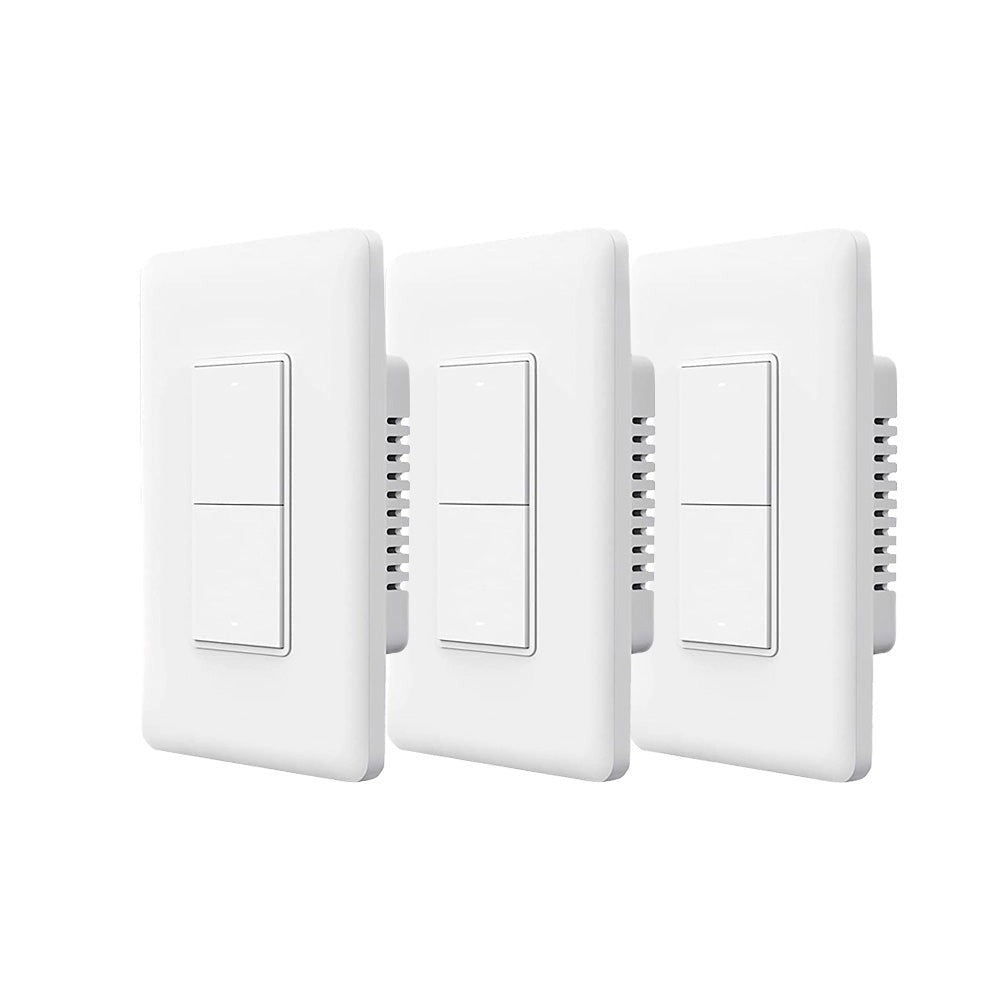 Pack Switch de Pared Doble SIN Neutro Zigbee Aqara