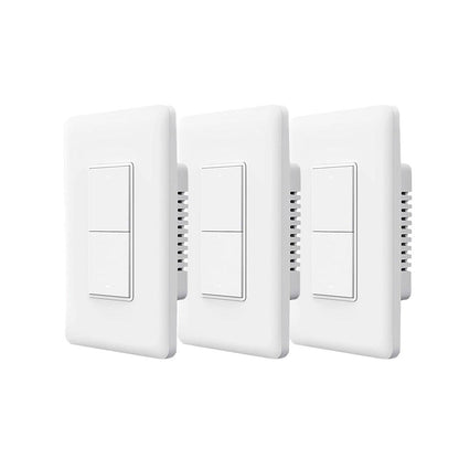 Pack Switch de Pared Doble SIN Neutro Zigbee Aqara