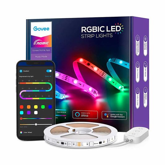 Tira de Luces LED RGBIC 5mts Wifi y Bluetooth - Govee